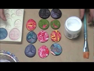 Using Your Polymer Clay scraps to make mixed media Embellishments