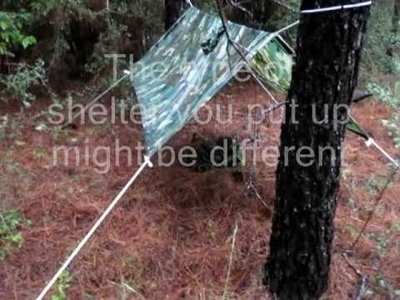 Wilderness Survival Rain Poncho as a Shelter
