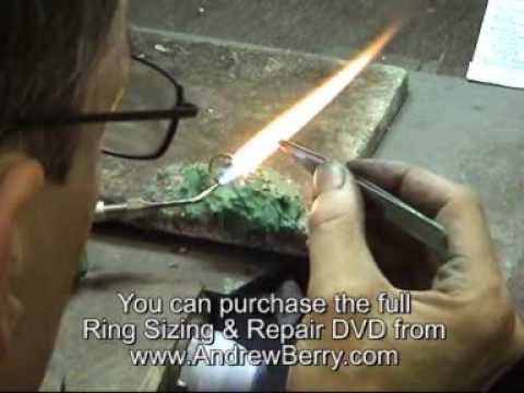 Andrew Berry shows you how to replace a shank on a dress ring Part 2 of 2
