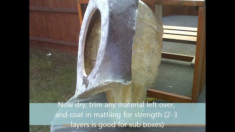 Bass Sub Box Fiberglass Custom DIY Build. for £50