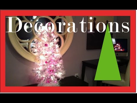 Christmas Decorations and Decorating a girls bedroom for the Holidays - tutorial