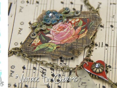 Cold Connections and Vintage TIN Jewelry - Mixed Media Monday