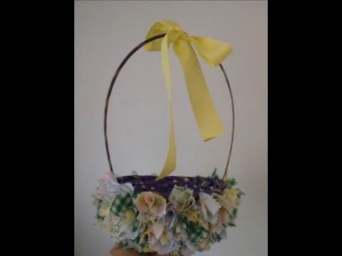 EASY No Sew Fabric Easter Basket