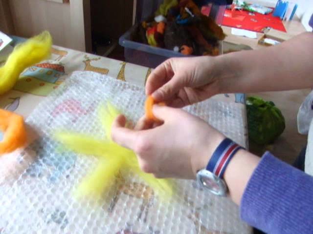 Felting with Shirin: flowers for butterflies and bees