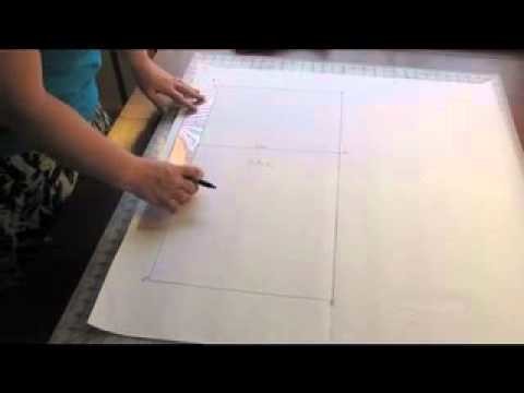 Grandma's Sewing Cabinet Skirt Pattern Drafting Tutorial 3: Part 1 Drafting the Pattern