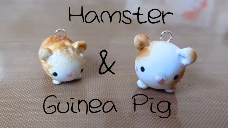 Hamster & Guinea Pig Tutorial: Polymer Clay Charms :)