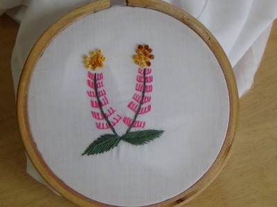 Hand Embroidery: Blanket Stitch (Different Way) & (Flower)