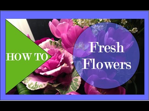 How to arrange Fresh Flowers for Gift! - Interior Design