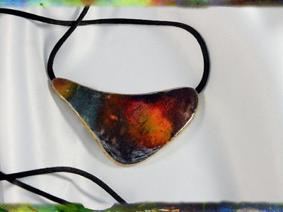 How To Construct The Watercolor Paper Jewelry Pendant, Video 2