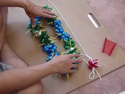 How to make a "3D" candy Lei w. Kisses