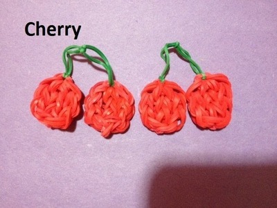 How to Make a Cherry Charm on the Rainbow Loom - Original Design