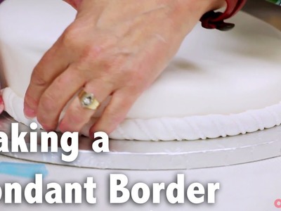 How to Make a Fondant Border | Cake Tutorials