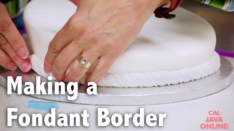 How to Make a Fondant Border | Cake Tutorials