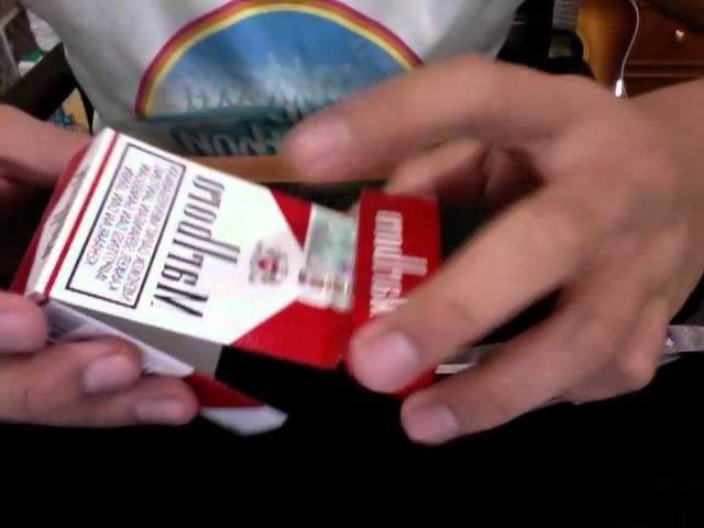 How to make an ashtray from pack of cigarettes