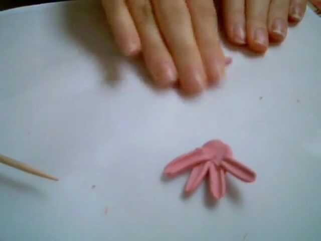 How to make polymer clay flower (chrysanthemum)
