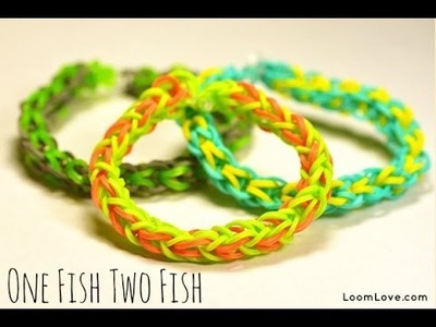 How to Make the Rainbow Loom One Fish Two Fish Bracelet