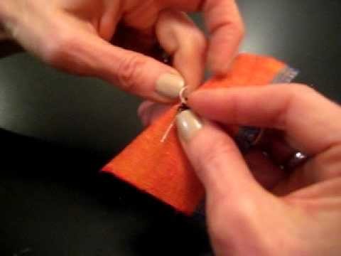 How to sew a hook and eye