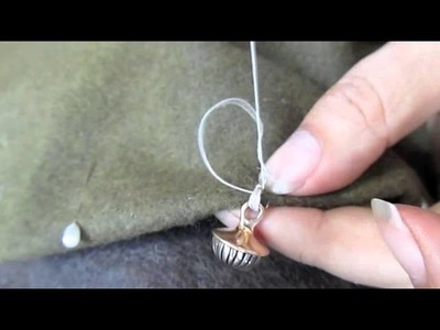 How to sew a metal button