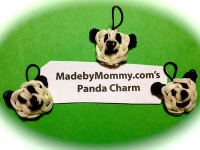 Made by Mommy's Panda Bear Charm on the Rainbow Loom