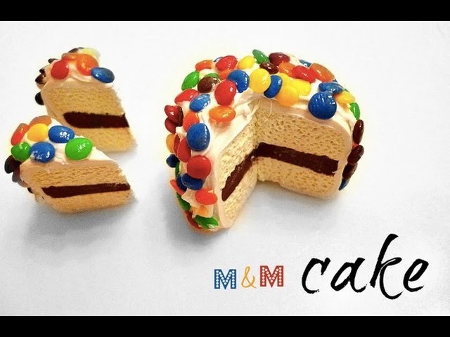 MINI M&M CAKE - Polymer Clay Tutorial