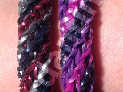 New Rainbow Loom Triple Cross Spiral Twist Bracelet