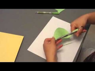Paper Cutting How-To (1) How to cut a leaf