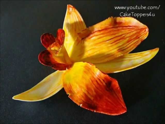 PART I How to make Orchid flower gum paste - with or without cutter