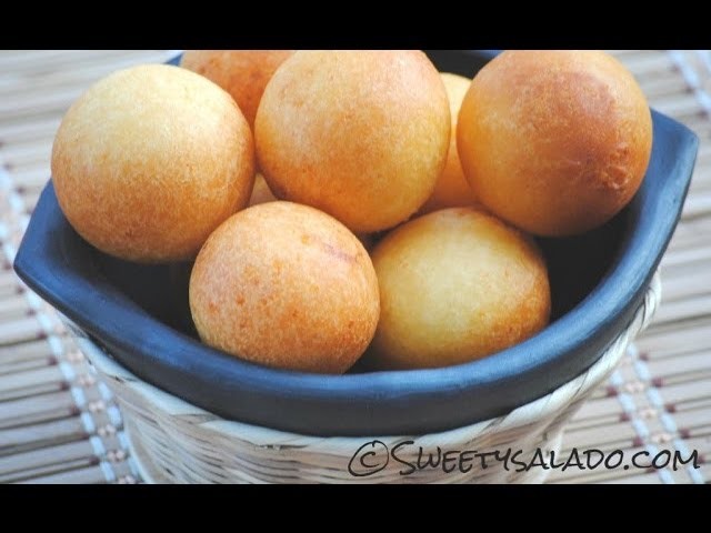 Recipe For Colombian Buñuelos - How To Make Colombian Cheese Fritters - Sweetysalado.com