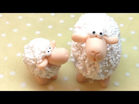 Sheep. Ovelha - Polymer clay (Fimo) Tutorial