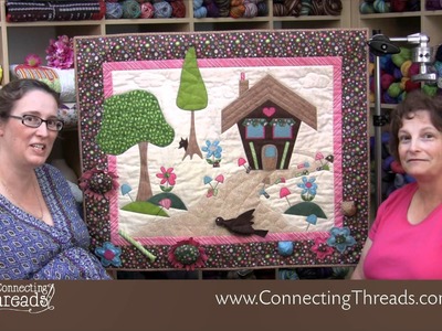 Sweet Path Interactive Wall Hanging for the applique lover