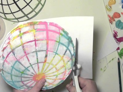 Using a Gelli Plate and Stencils to Make a Colorful World