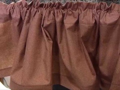 Valance - How to Sew a Valance with Ruffled Top