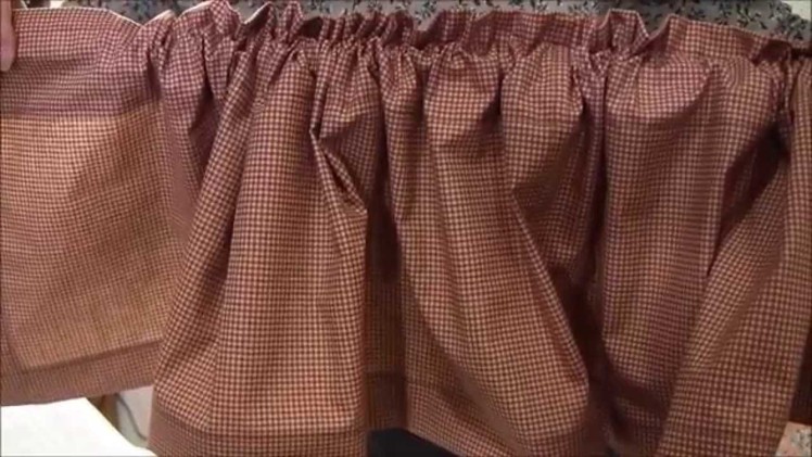 Valance - How to Sew a Valance with Ruffled Top