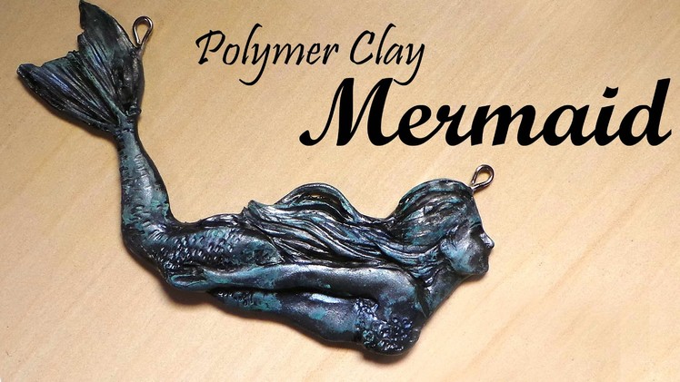 Antique Mermaid Pendant.Charm - Polymer Clay Tutorial