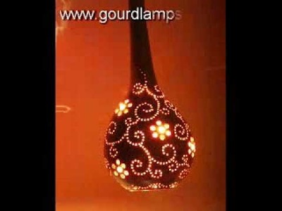 Artistic gourd lamps - http:.www.gourdlamps.com