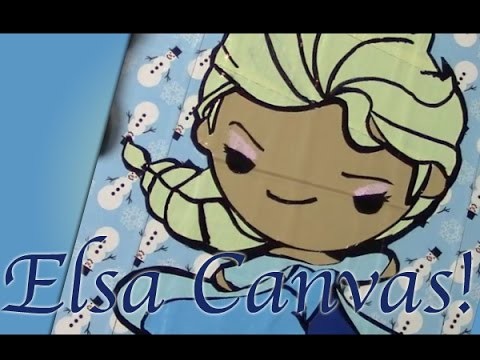 Elsa Duct Tape Canvas Timelapse