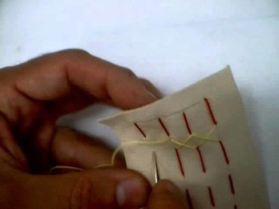 Hand Techniques for Leather Materials: thread embroidery