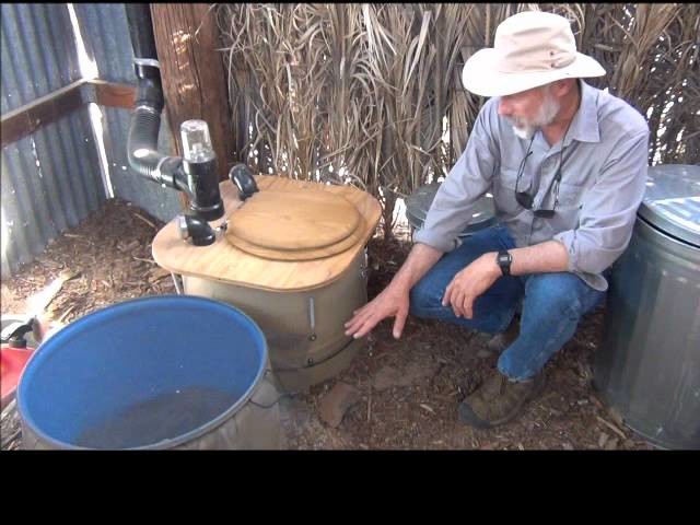 How to Build a Composting Toilet Barrel System