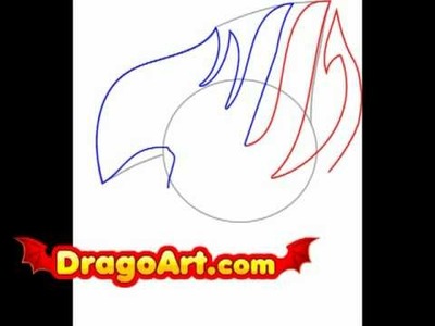 How to draw Fairy Tail, step by step