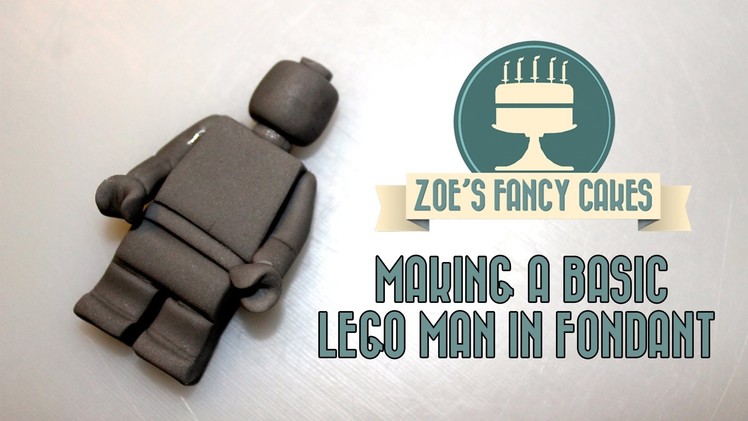 How to make a basic lego man in fondant How To Tutorial Zoes Fancy Cakes