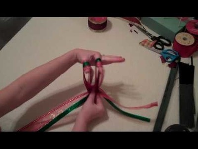 "How to Make a Bow" - Step By Step Instructions to Make a Decorative Christmas Bow