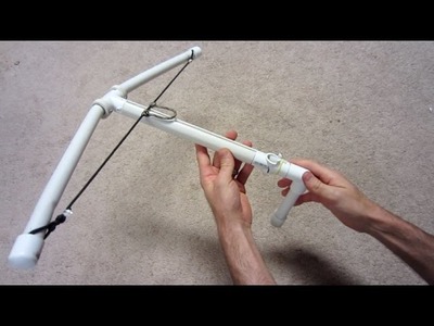 How to make a Crossbow - Homemade PVC Crossbow - SpecificLove
