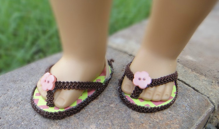 How to Make a No-Sew Flip Flops for American Girl Dolls