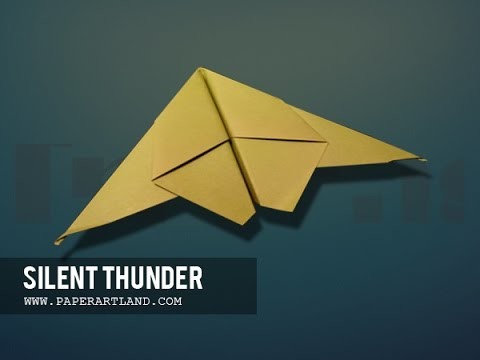How to make a Paper Plane that Glides- Easy | Silent Thunder ( Tri Dang )