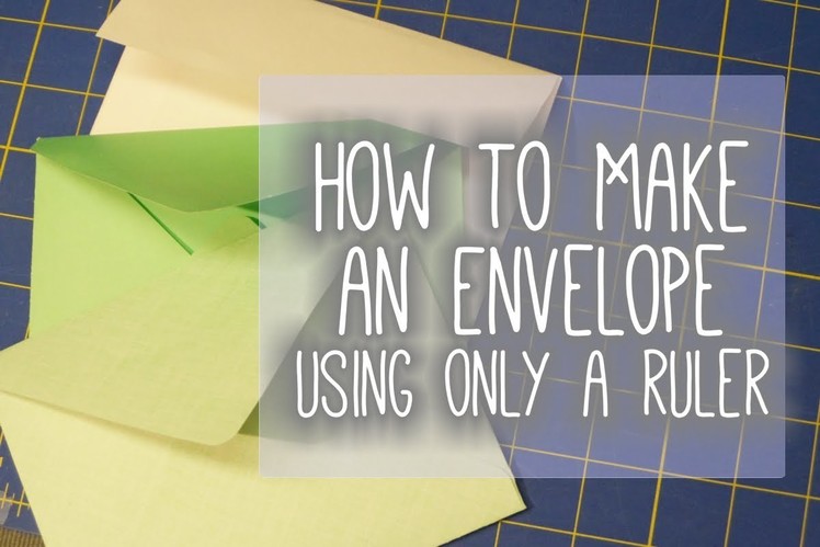 How to Make an Envelope with Minimal Materials (Using a Ruler)