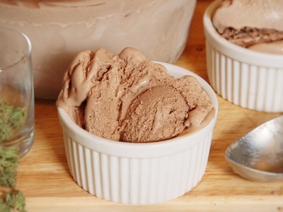 How to Make Cannabis Infused Chocolate Ice Cream Cooking with Marijuana #21
