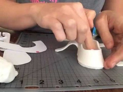 How to make fondant baby shoes