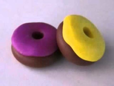 How to make Polymer clay donuts. AG Doll food!