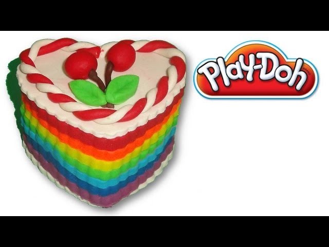 How to make rainbow cake from play-doh