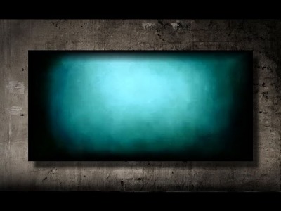 How to paint a vibrant turquoise background FAST and EASY